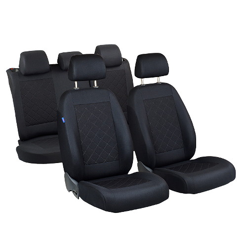 Zakschneider Car seat covers for Vitara Color Premium Black with Blue 3D Effect Full Set 