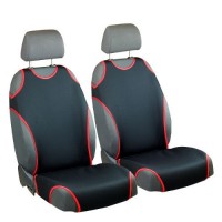T-SHIRT SEAT COVERS FOR ALFA ROMEO 145 FRONT SEATS - BLACK WITH RED BORDER T-SHIRT SEAT COVERS FOR ALFA ROMEO 145 FRONT SEATS - BLACK WITH RED BORDER