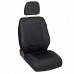 CAR SEAT COVERS FOR CITROEN BERLINGO VAN FRONT SEATS - COLOR DEEP BLACK CAR SEAT COVERS FOR CITROEN BERLINGO VAN FRONT SEATS - COLOR DEEP BLACK