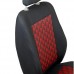 CAR SEAT COVERS FOR CITROEN BERLINGO VAN DRIVER SEAT - BLACK RED 3D EFFECT CAR SEAT COVERS FOR CITROEN BERLINGO VAN DRIVER SEAT - BLACK RED 3D EFFECT
