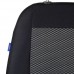 CAR SEAT COVERS FOR KIA OPIRUS FRONT SEATS - BLACK GREY TRIANGLES