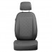 CAR SEAT COVERS FOR KIA OPIRUS DRIVER SEAT - GREY SQUARES
