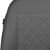 CAR SEAT COVERS FOR VOLKSWAGEN SCIROCCO FULL SET - GREY SQUARES