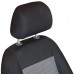 CAR SEAT COVERS FOR KIA OPIRUS FRONT SEATS - BLACK WHITE STRIPES